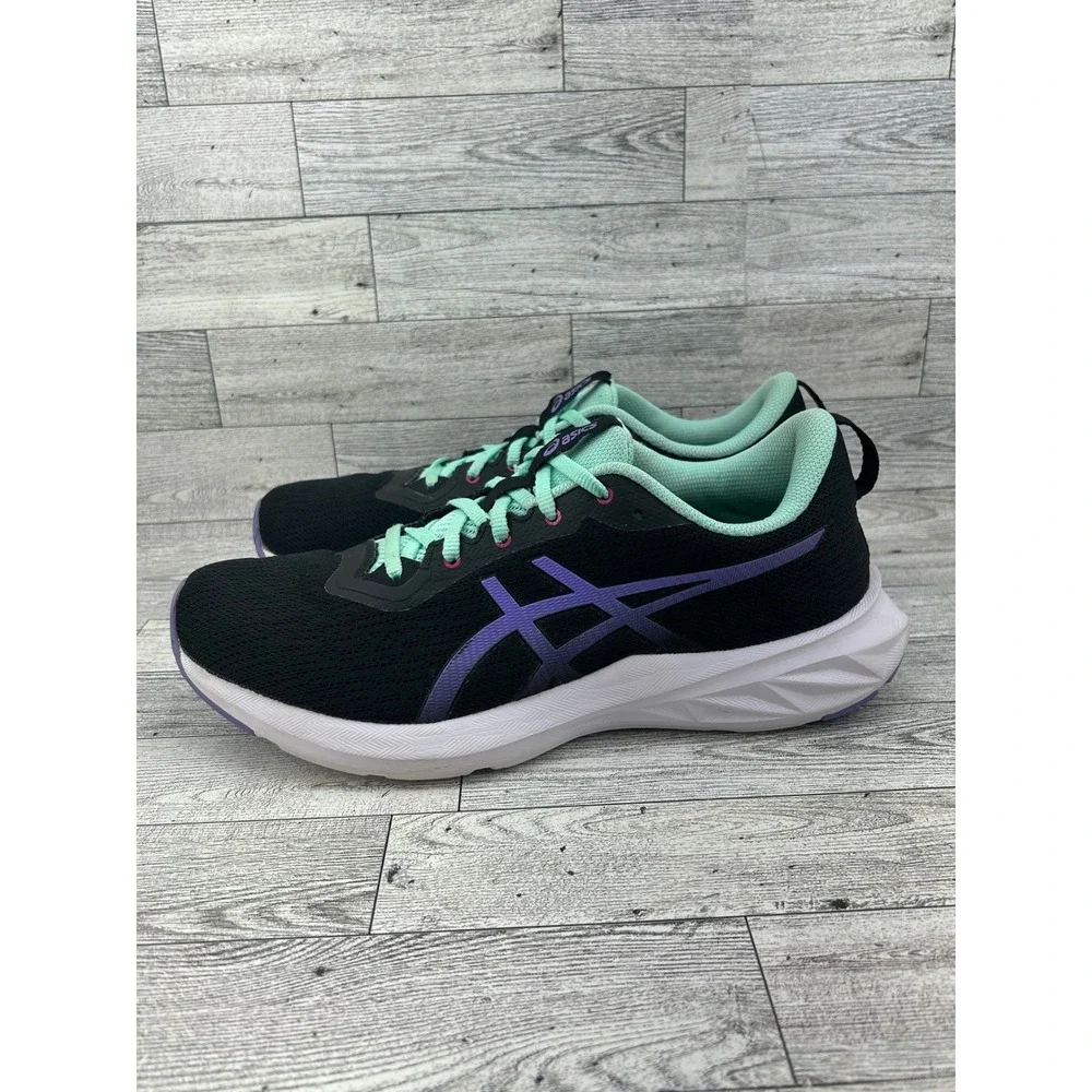 Asics Jolt 4 Women Running Shoes Black Purple Mint 1012B179 Size 10.5
